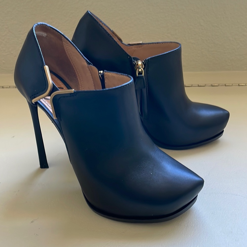 Lanvin Black Leather Booties